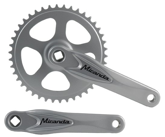 Miranda BE1204A Crankstel 42Tzilver ZILVER