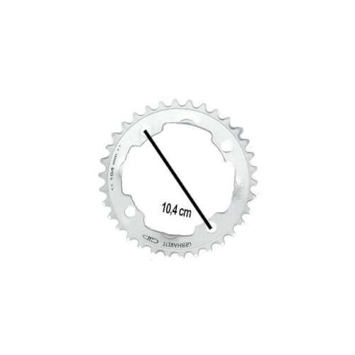 Gebhardt kettingblad 32t 4 gaats 9sp zilver Grey
