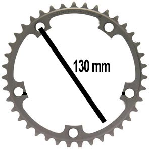 Shimano Shim kett blad 39t FC-6600 10v Grijs