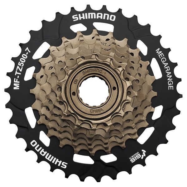 Shimano SHIM.CASSETTE MF-TZ500HG FREEWHEEL 14-34T. 7SP. Zwart