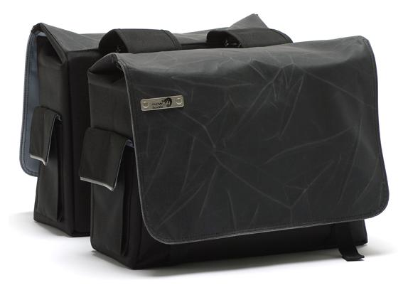 New Looxs fietstas dubbel 318 Mondi Crack Black