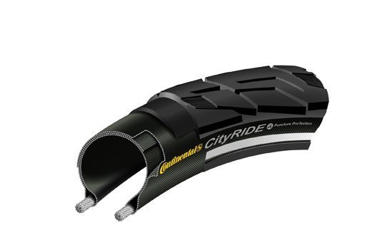 Continental Conti btb 28×1 1/4 CityRide II R zw Zwart