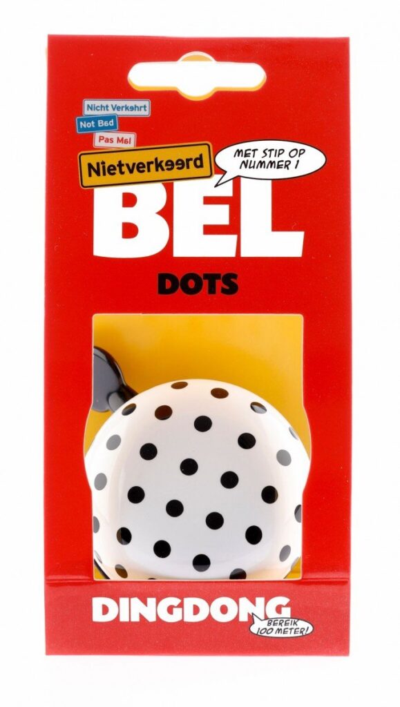 Nietverkeerd BH0702A Ding-dong 60mm Dots Wit|Zwart