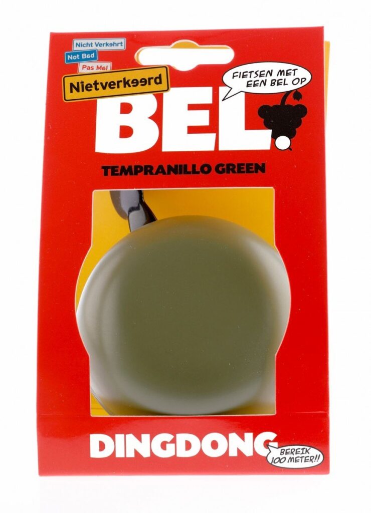 Niet Verkeerd NV bel Ding Dong 80mm Tempranillo green Mat Groen