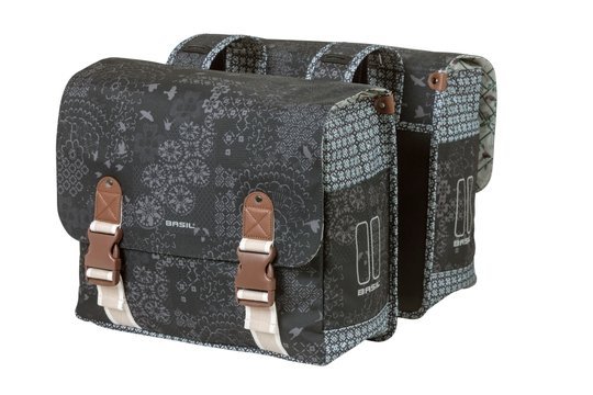 Basil fietstas dubbel Boheme 35L Charcoal