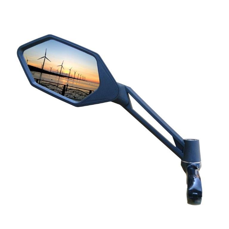 Meachow FB0502B Spiegel e-bike Lux R/L ZWART