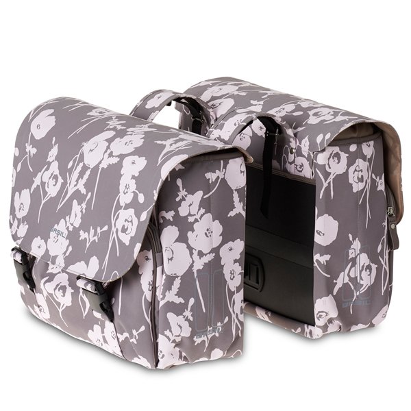 Basil dubb tas Elegance taupe Grijs