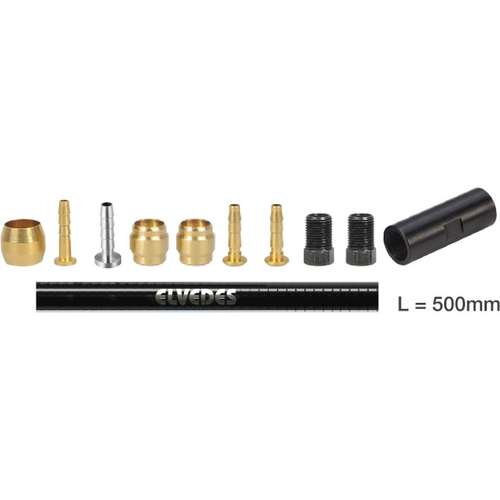 Elvedes verlengset Hydro leiding Shimano Zwart