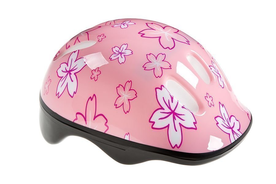 Helm roze bloem 55-58 cm