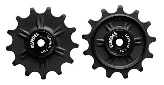 Elvedes derailleurwiel set Shimano 2x13t Zwart