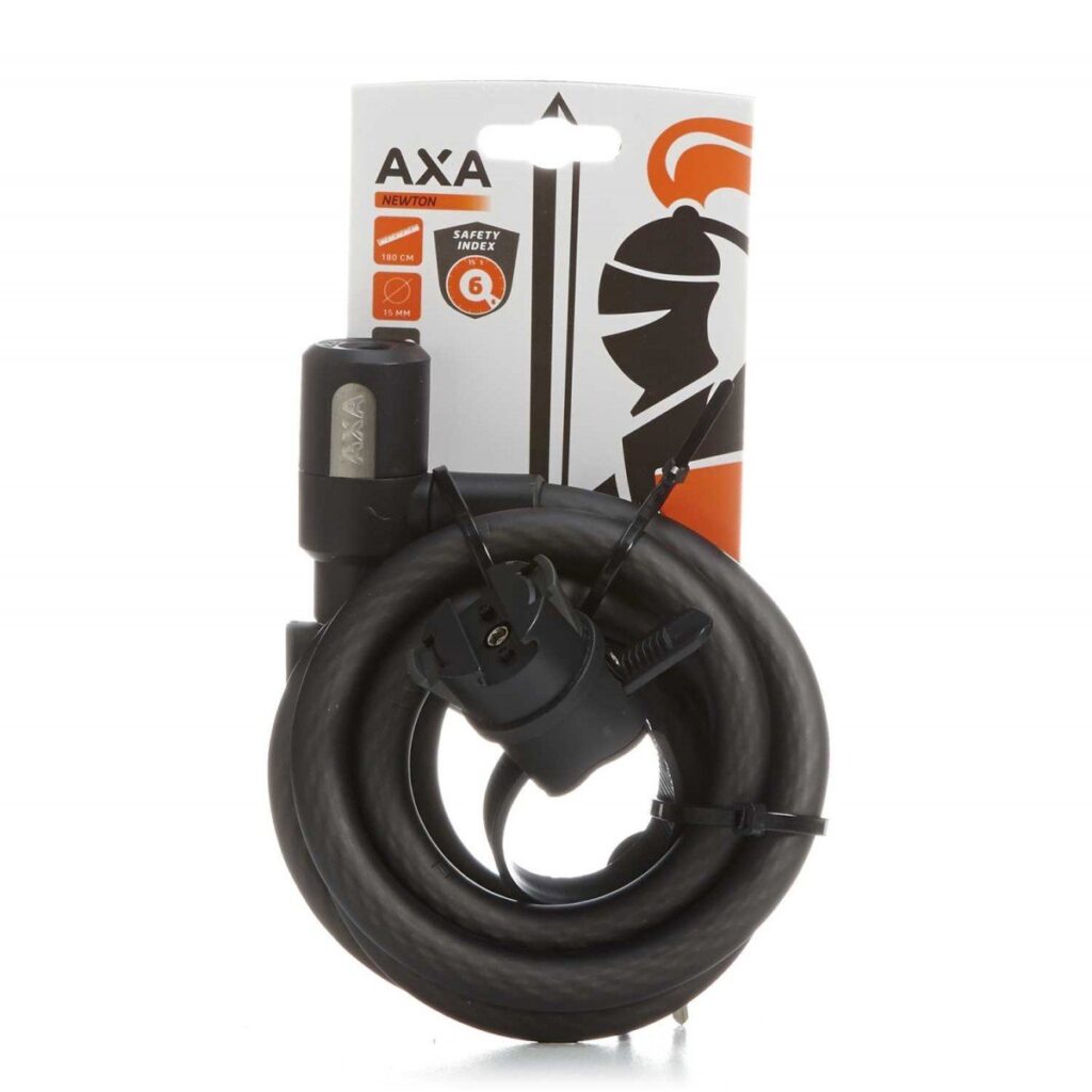 Axa kabelslot Newton 180/12 Zwart - Afbeelding 3