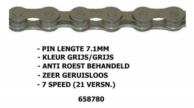 Kmc kett Z8 RB anti roest Zilver