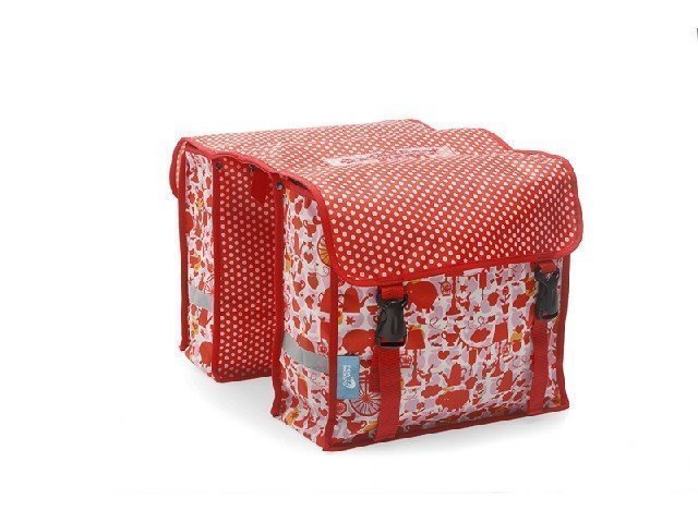 New Looxs NL dubb tas Fiori Emmy M rd Rood