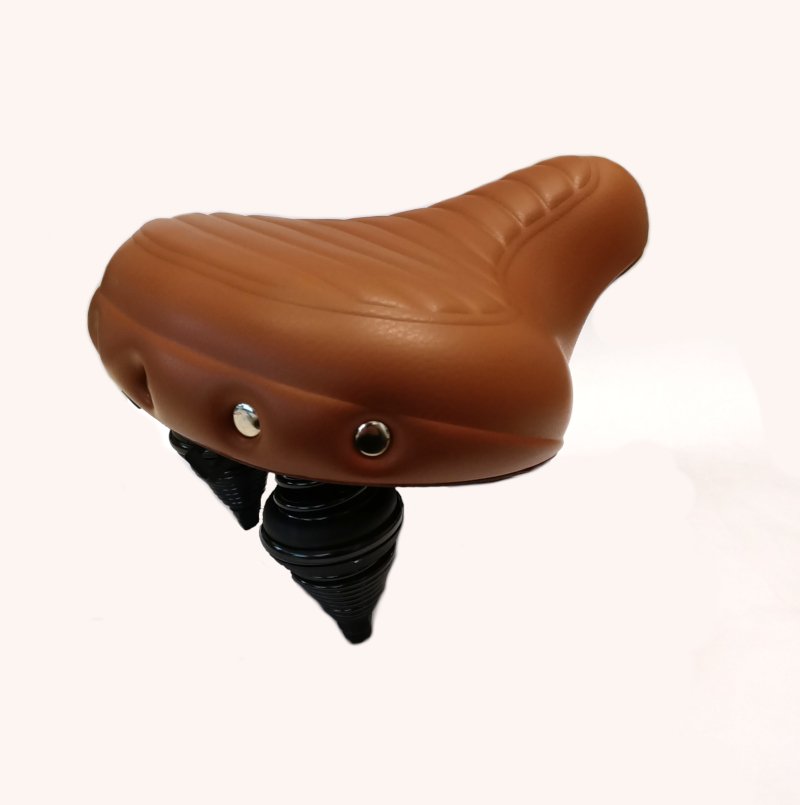 Selle Comfort FD2001C Zadel bruin ribbel