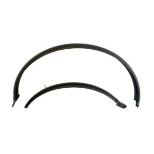 Spatbordset pvc 50mm matzwart