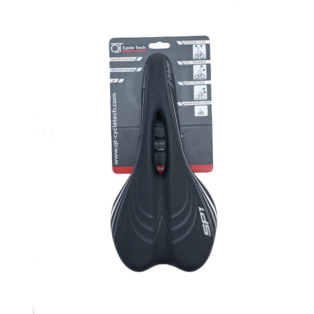 Cycletech P Zadel race/MTB zwart met gat VV