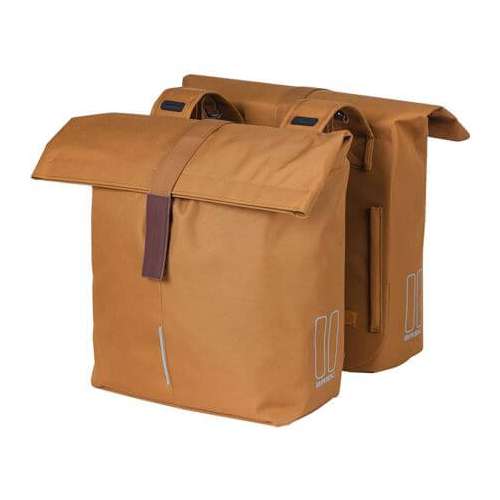 Basil fietstas dubbel City 28-32L Camel Bruin