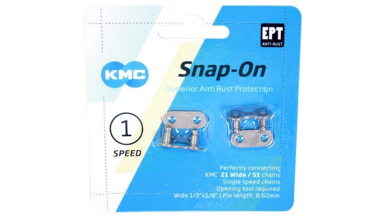 Kmc snap on schakel 1/8 EPT op kaart Bruin