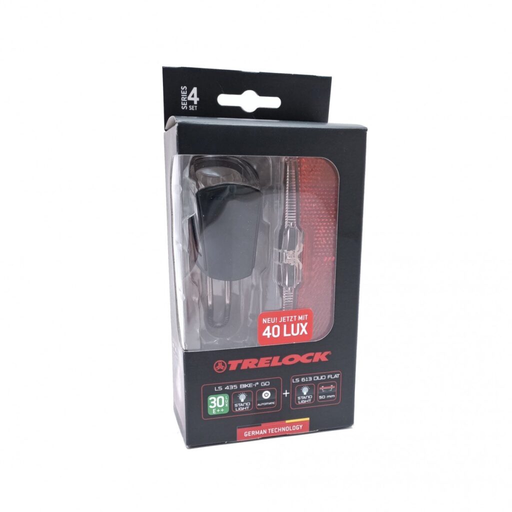 Trelock VERLICHTING COMBISET LS 435/613 ZWART