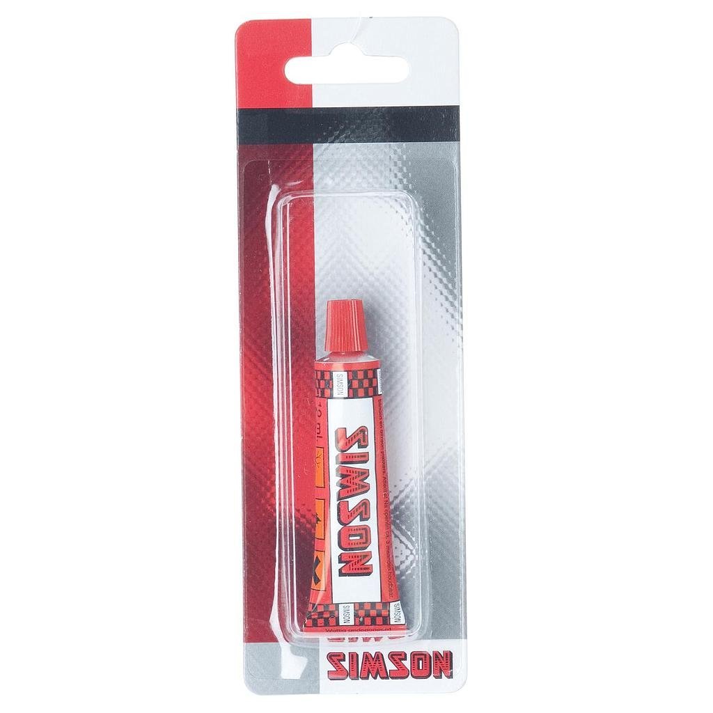 Simson solutie 10ml op kaart Rood|Zwart
