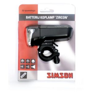 Simson kopl Zircon batt Zwart