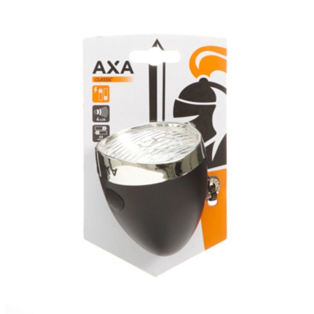Axa koplamp Classic tour batterij 4 lux Black