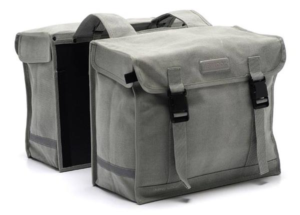 New Looxs dubbele tas Canvas Deluxe grs Grijs