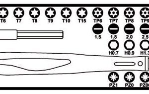 Beta AC0105A micro schroevendraaier set