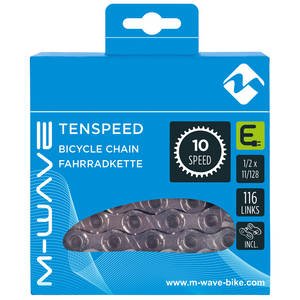 M-wave FD1002C Ketting 10 speed e-bikes Zilver