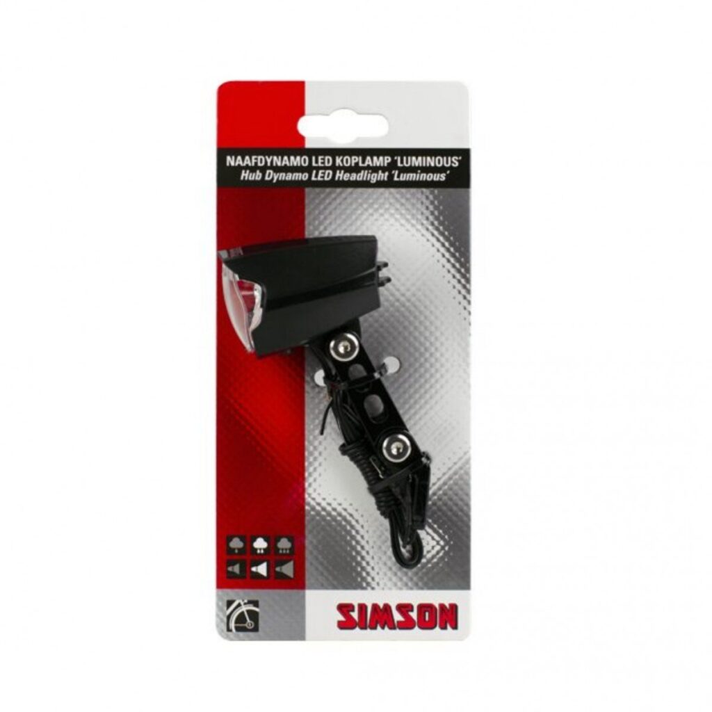 Simson koplamp Luminous auto/aan/uit dynamo 30 lux