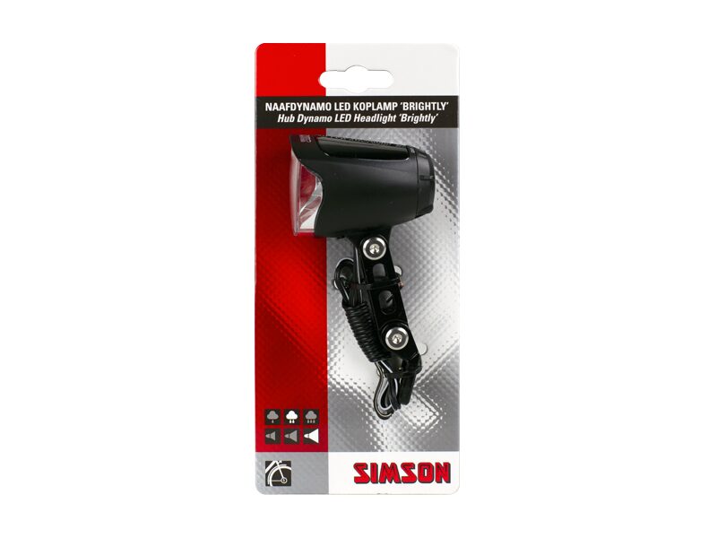 Simson koplamp Brightly auto/aan/uit dynamo 70 lux