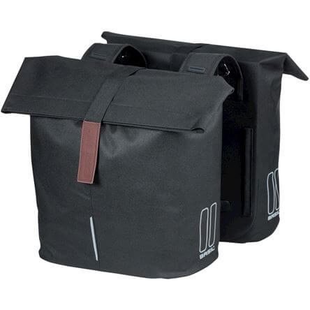Basil fietstas dubbel City 28-32L Black