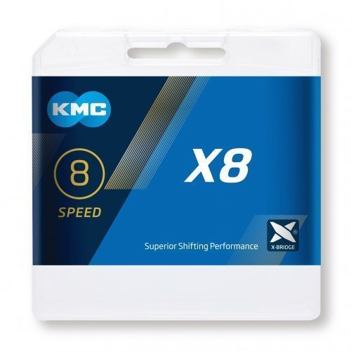 Kmc ketting X8 silver/grey 114s Grey
