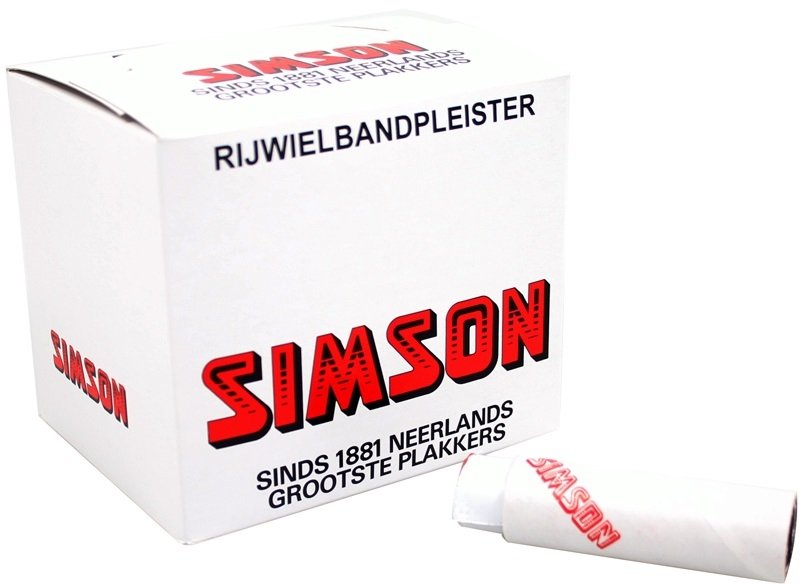 Simson doos rol plakkers 7×20 (25) Wit