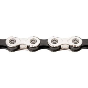 Kmc ketting X12 silver/black 126s Zilver