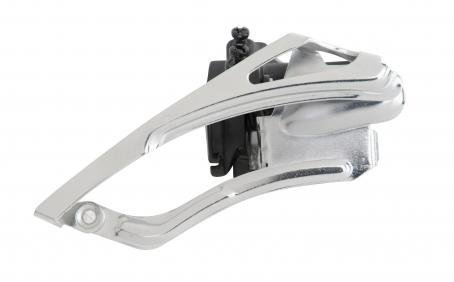Sunrace voor derailleur FDM300 28.6/34.9mm Zilver|Zwart