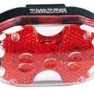 Simson achterlicht 5 led batterij zadelpen