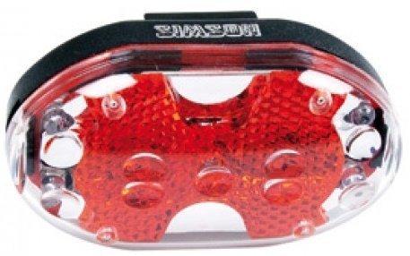 Simson achterlicht 5 led batterij zadelpen