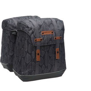 New Looxs fietstas dubbel Alba folla Black