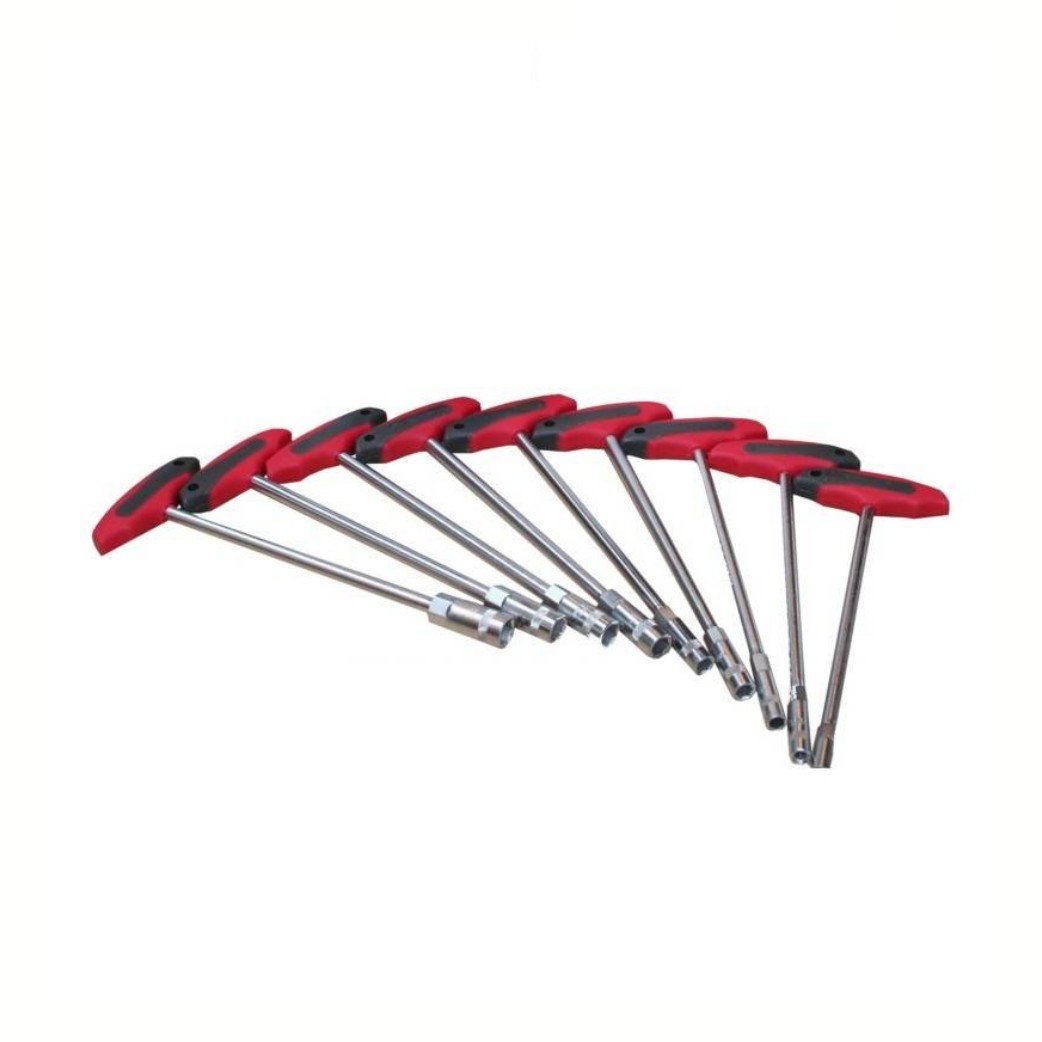 Höfftech BJ1406A Dopsleutelset T-greep 9 delig vv