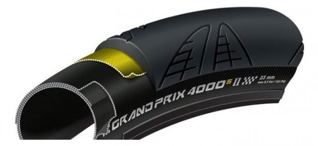 Continental Conti btb 700×23 GP4000S II V zw Zwart