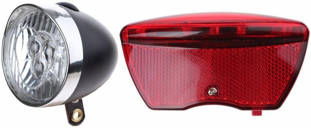 Ikzi Light verlichtingsset Retro batterij zwart Rood