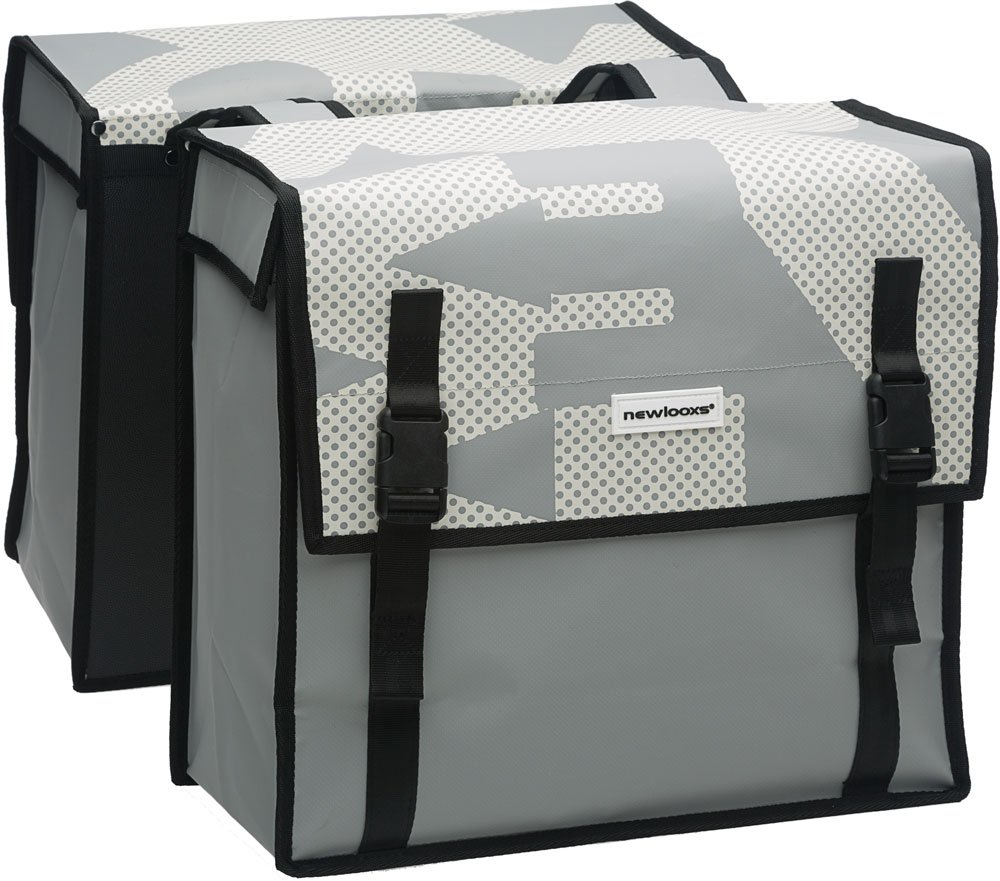 New Looxs dubbele tas Bisonyl White grey Grijs/Wit