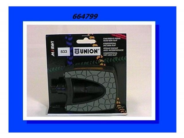Union pedalen 833 kinder krt ZWART