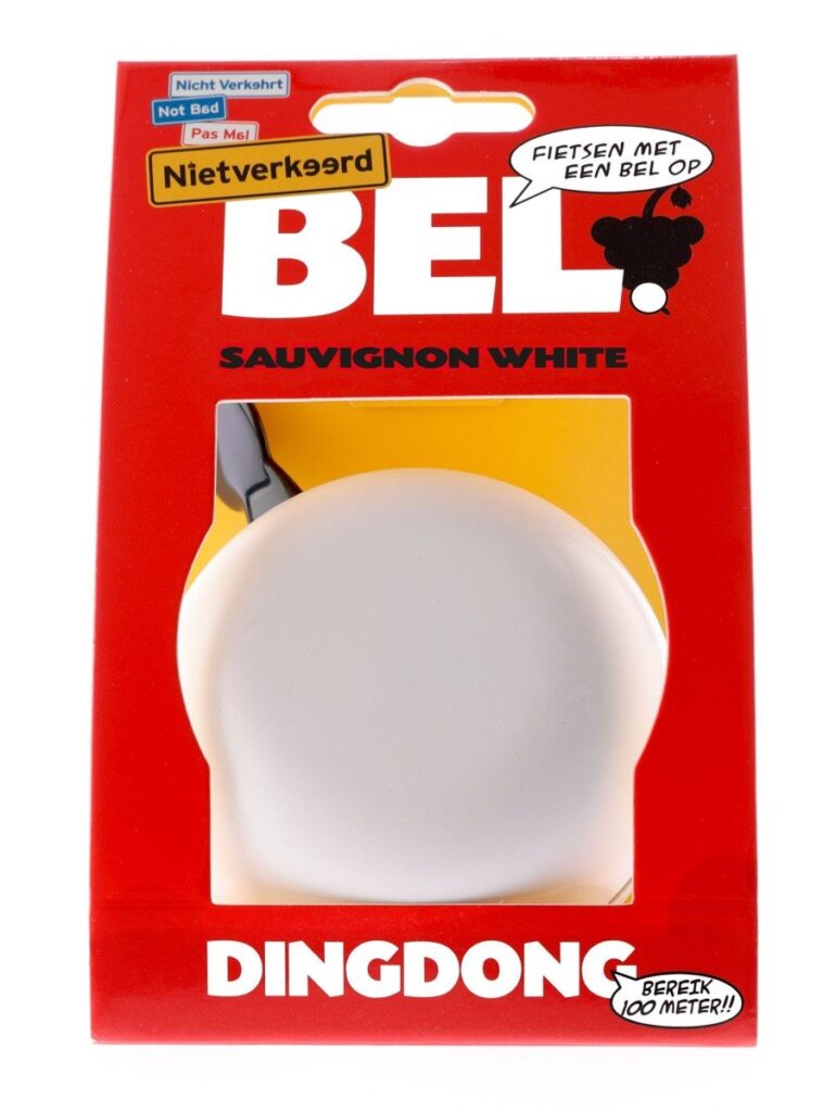 Niet Verkeerd NV bel Ding Dong 80mm Sauvignon white Mat Wit