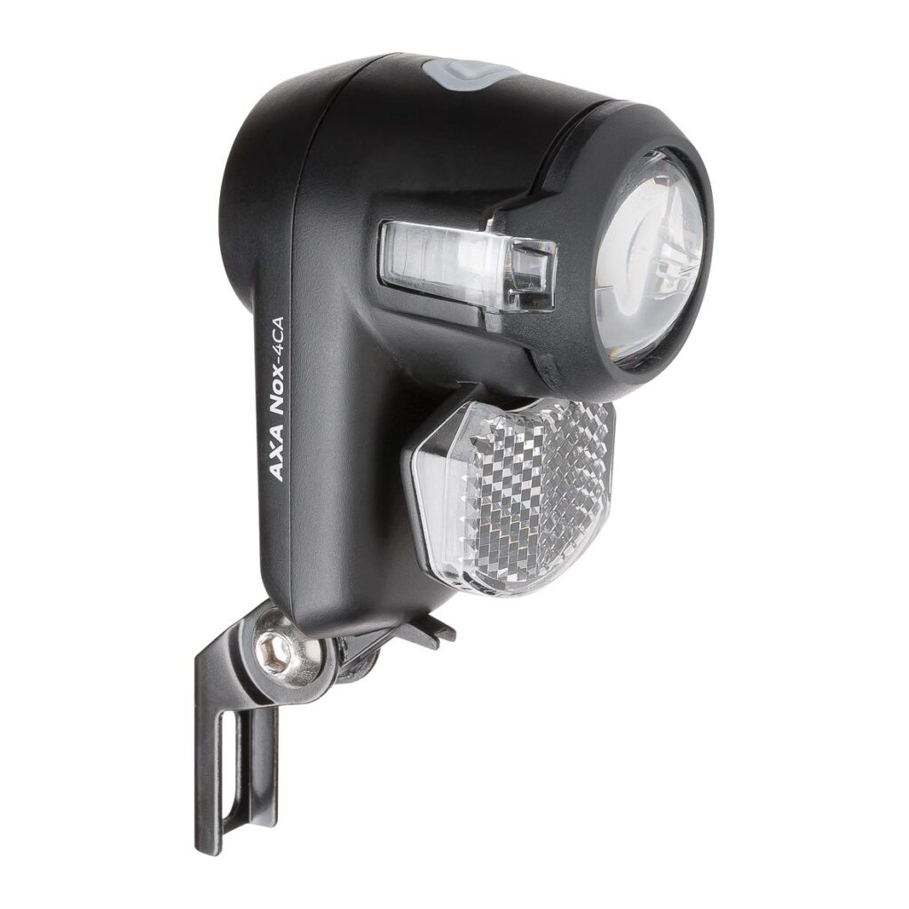 Axa koplamp Nox City auto off batterij 4 lux Zwart