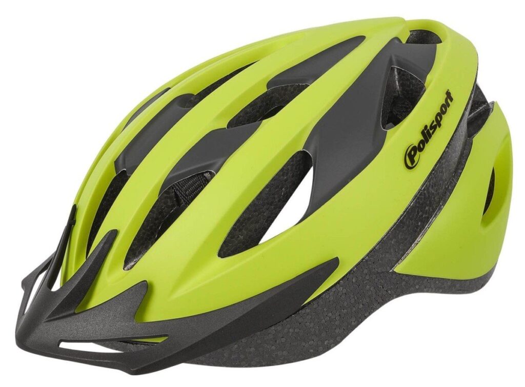 Polisport helm Sport ride L fluor Geel|Zwart