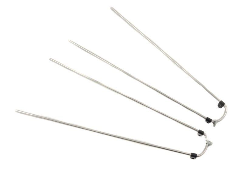 Unbranded Spatbord draadstang set pad 45mm universeel Chroom