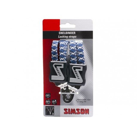 Simson snelbinder lang Wit/Blauw