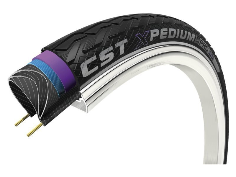 Cheng Shin Tyre CST btb 28×1 3/8 Xpedium Pro R zw Zwart